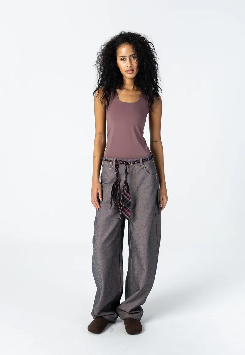 Denimbyxor - Anna passform - Light pink mix