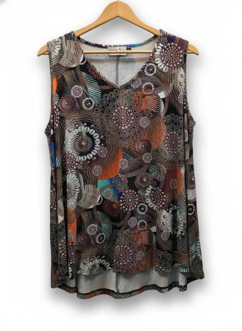 Studio Clothing mönstrad ärmlös topp