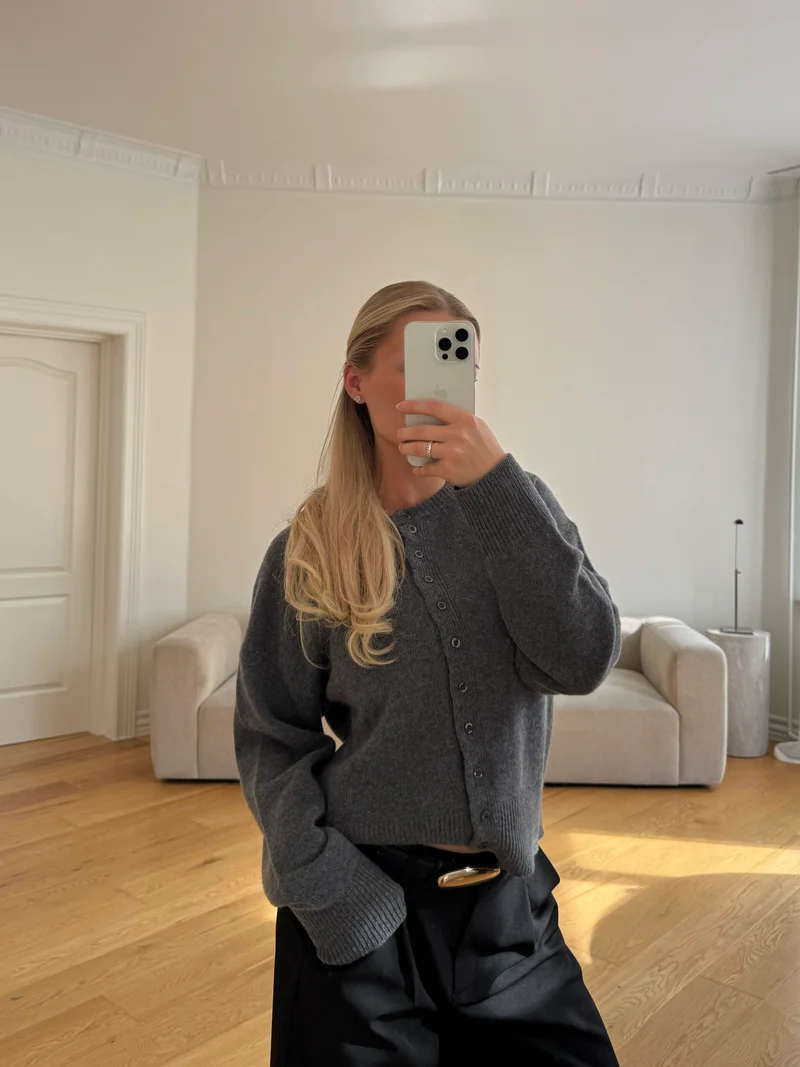 Maria cardigan mørkegrå