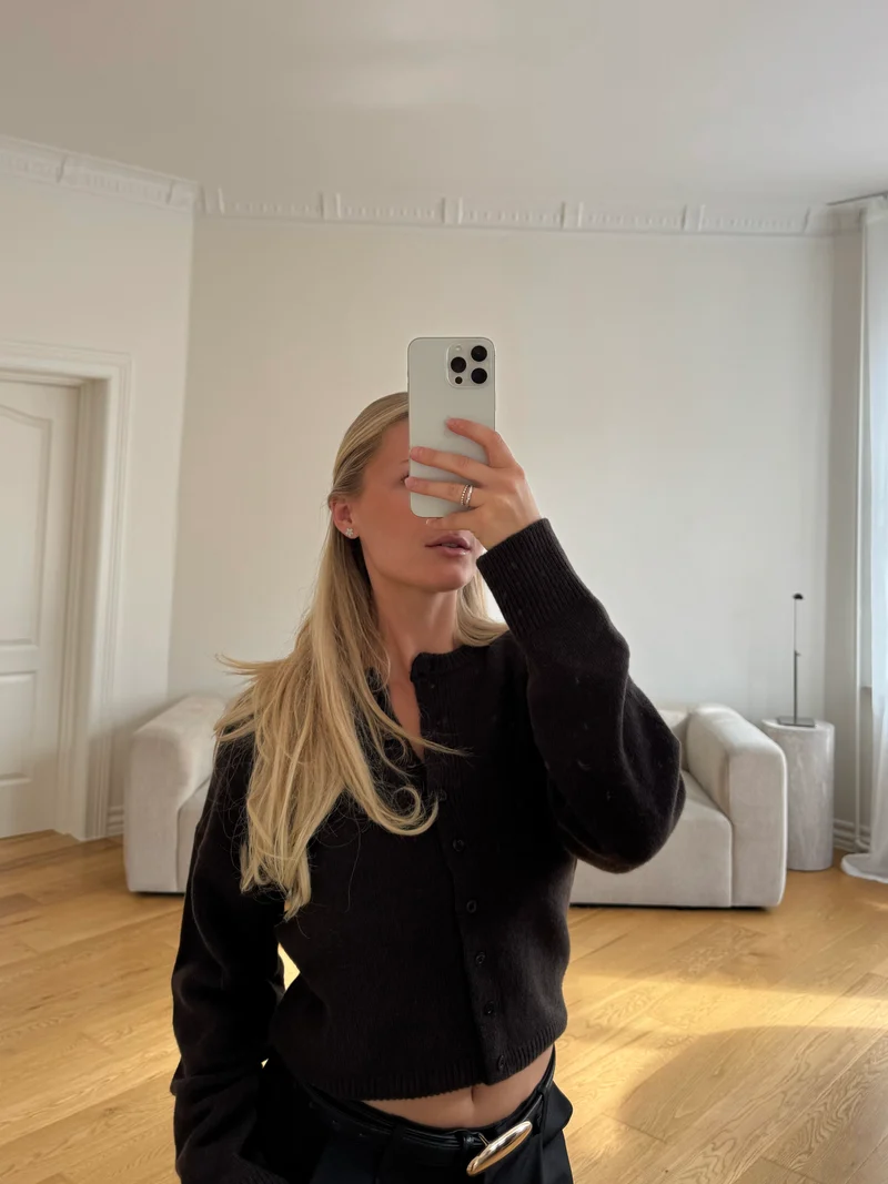 Maria cardigan mørkebrun