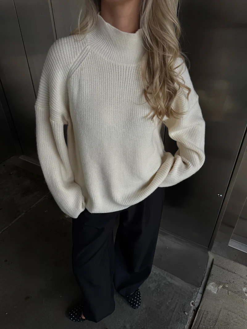 Isabella striktrøje creme