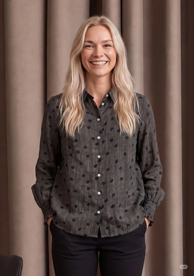 Vibse Shirt - Brown dots