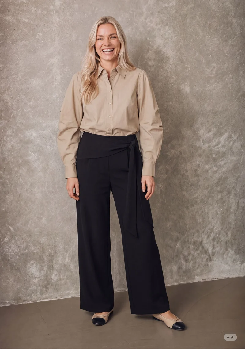 Ova Wide Pant - Black