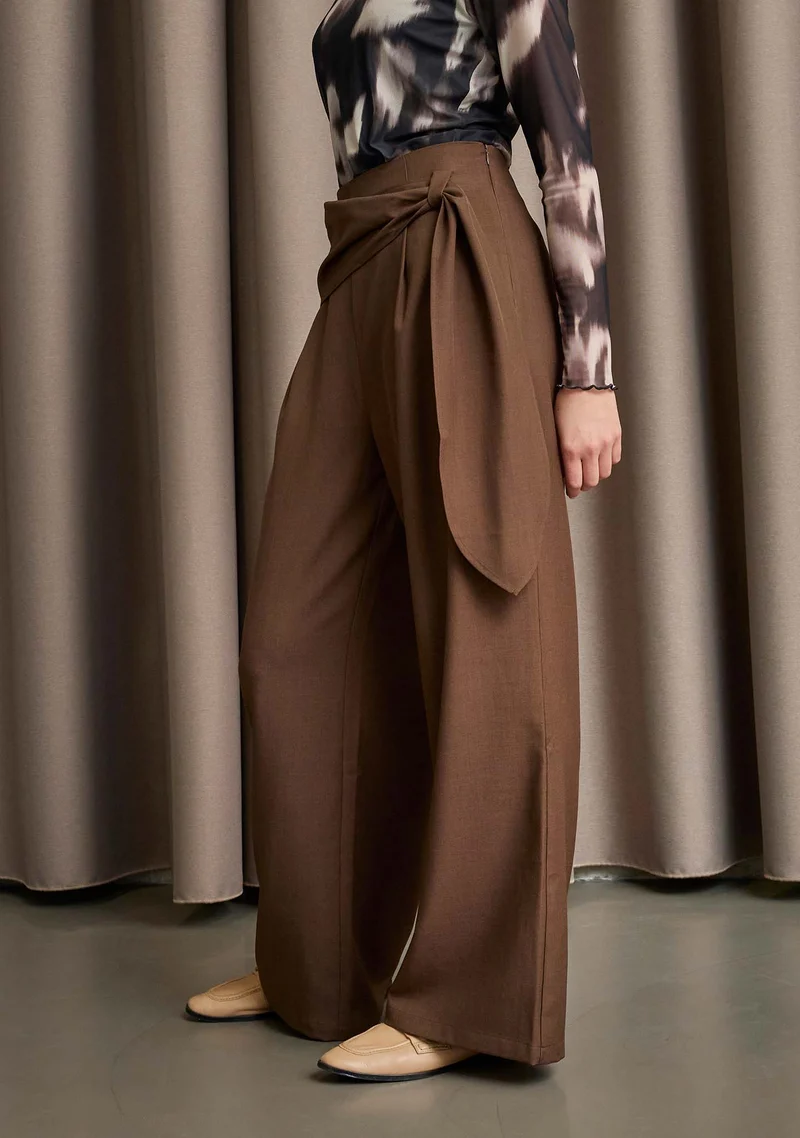 Ova Wide Pant - Brown