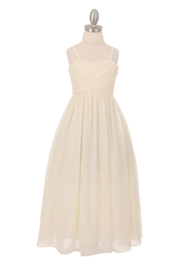 Festklänning med plisserad chiffong från Cinderella Couture USA 5024
