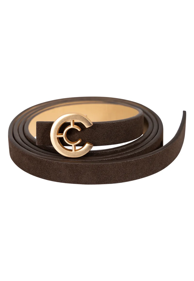 Litet logobälte - Chocolate brown