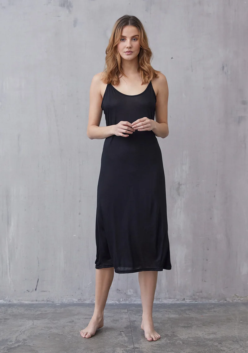 Nugga Long Underdress - Black