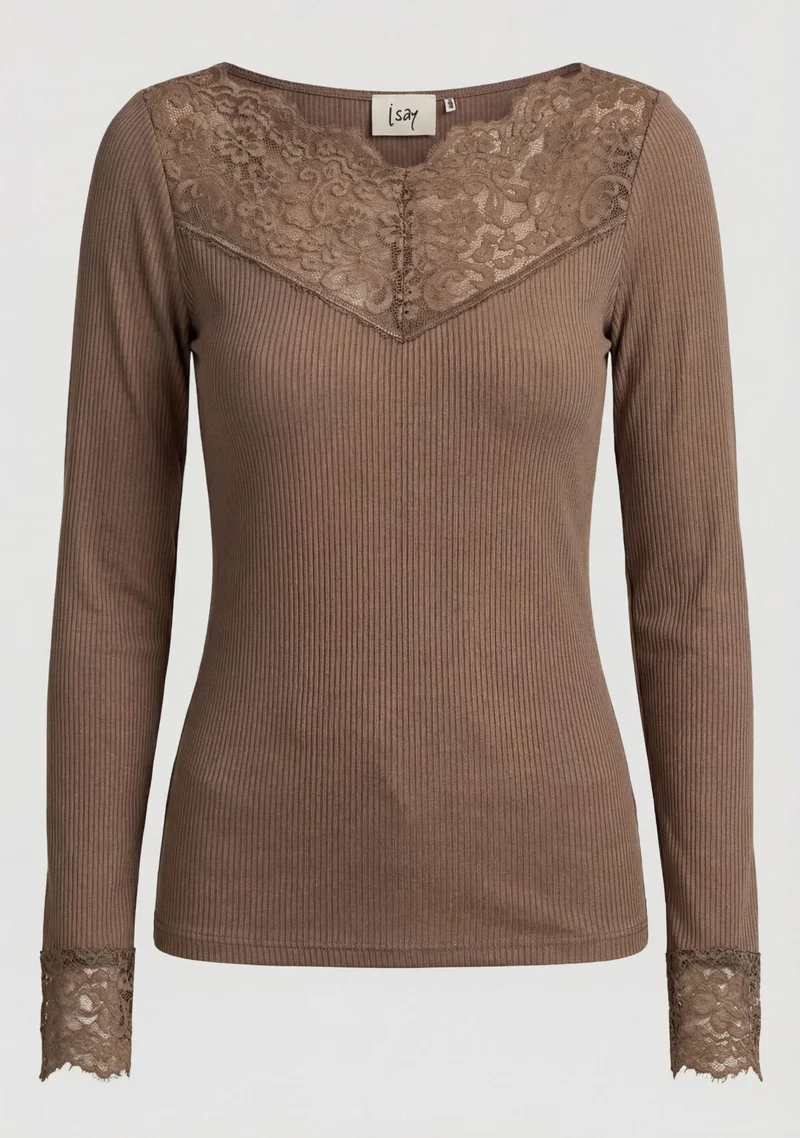 Dee Lace Blouse - Taupe