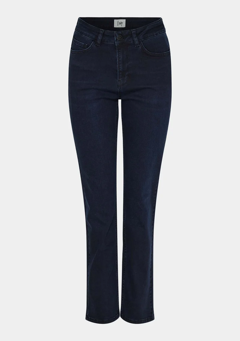 Monza Straight Jeans - Blue/Black Wash