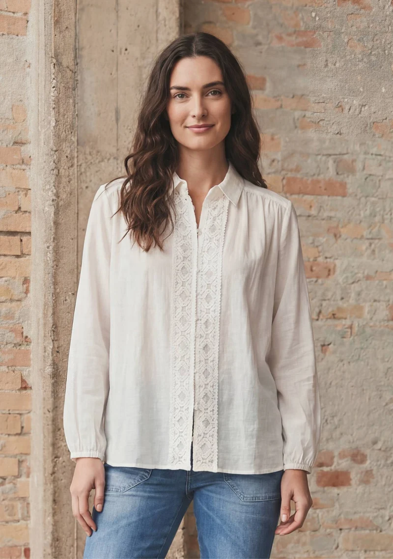 Lykke Colar Shirt - Broken White