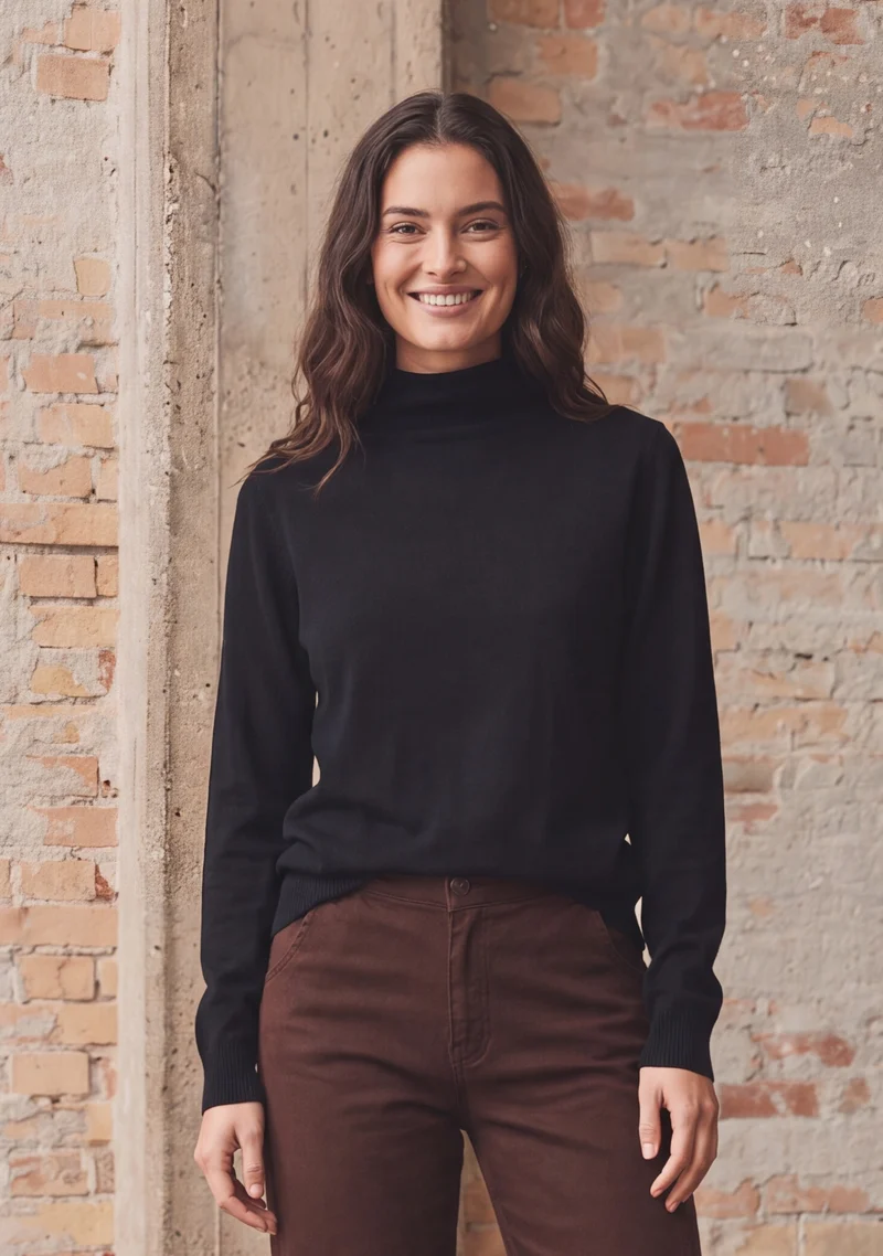 Frigga A-Shape Pullover - Black