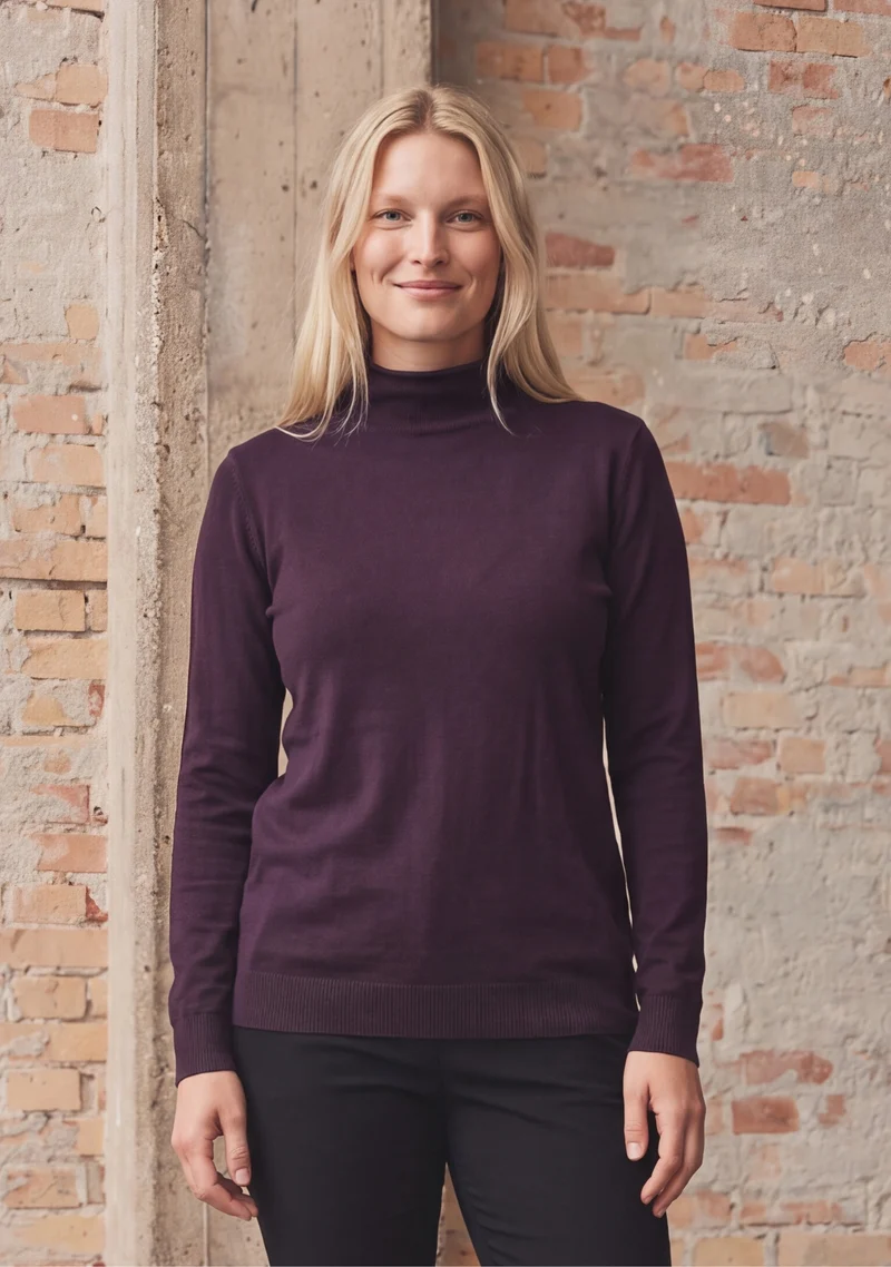 Frigga A-Shape Pullover - Aubergine