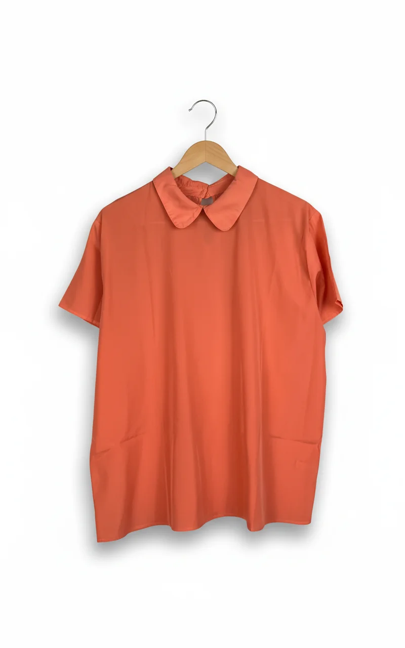 American Apparel orange kortärmad skjorta