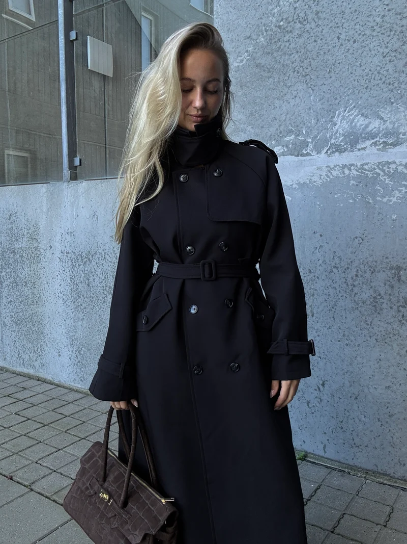 Noelia trenchcoat sort