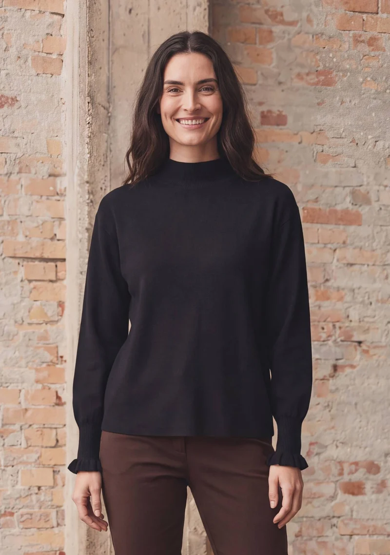Frigga New Pullover - Black