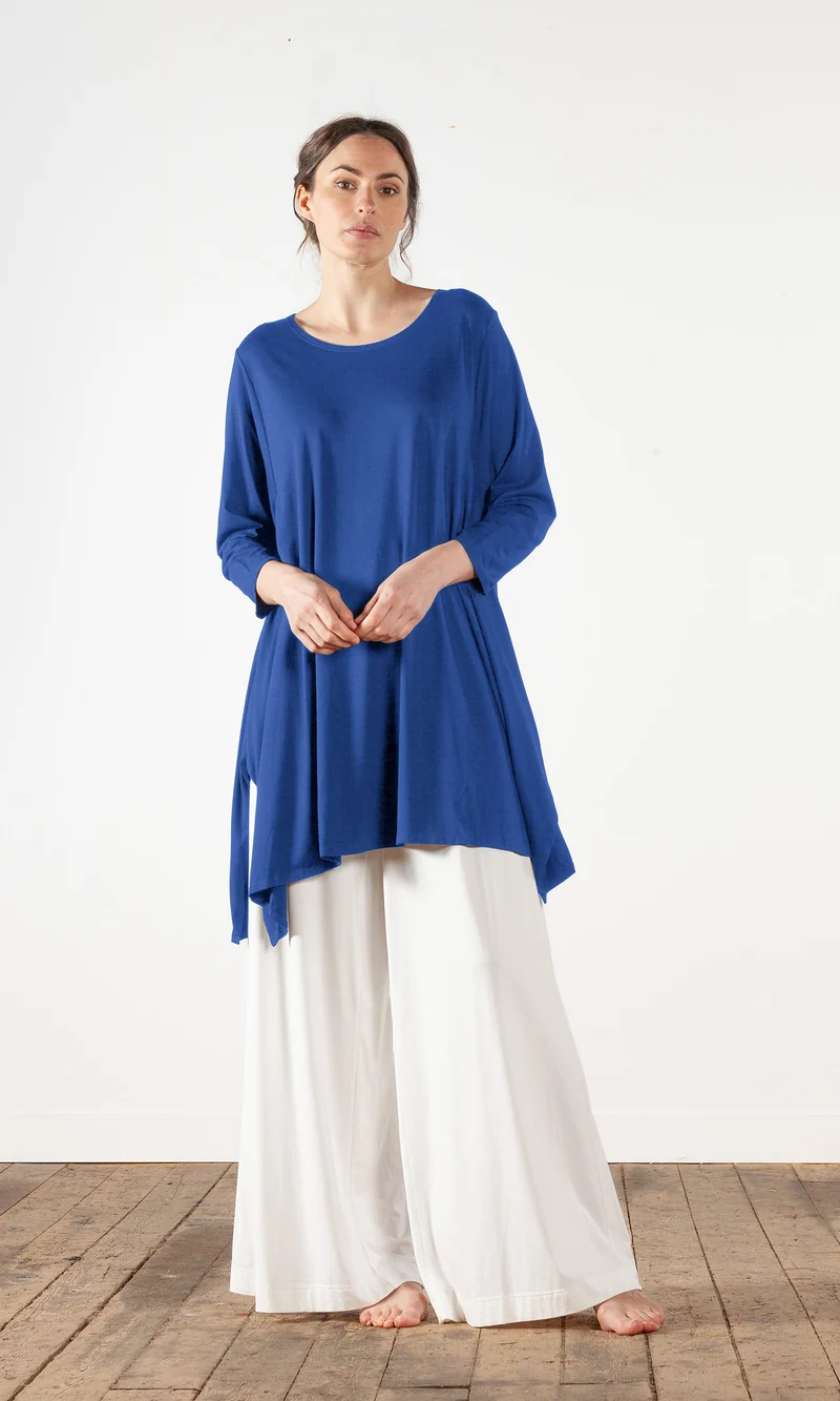 Viskostunika med 3/4 ärm, oversize