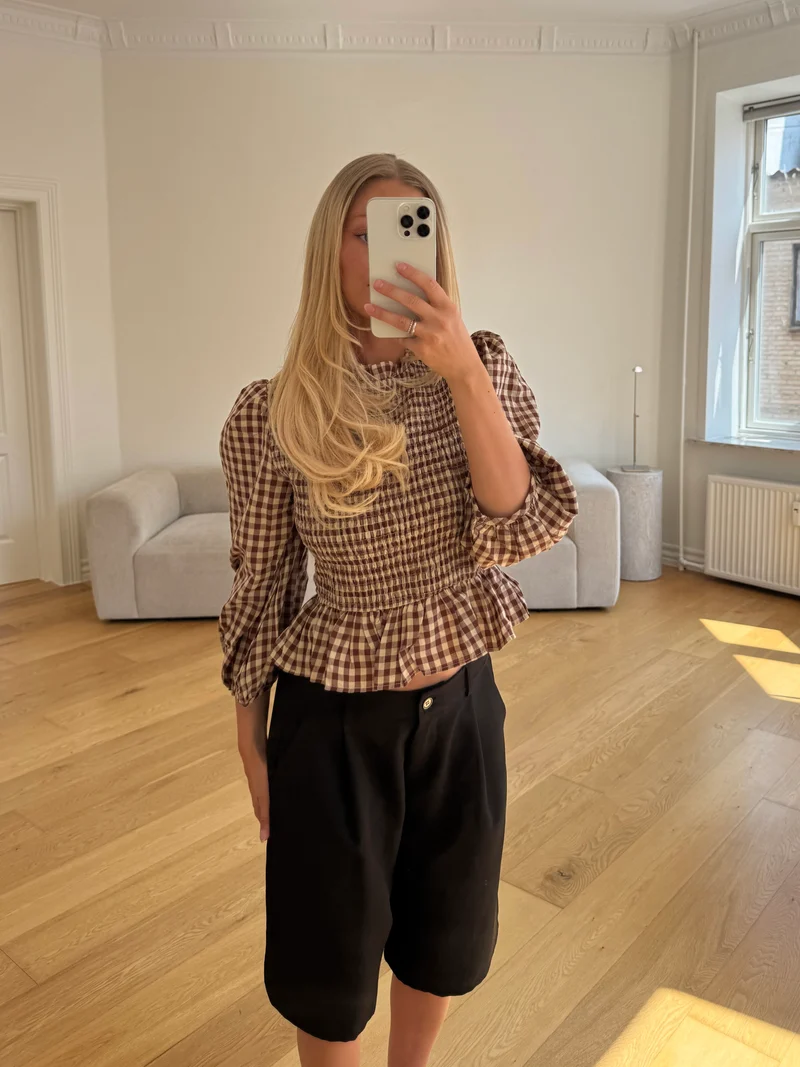 Claire bluse brun