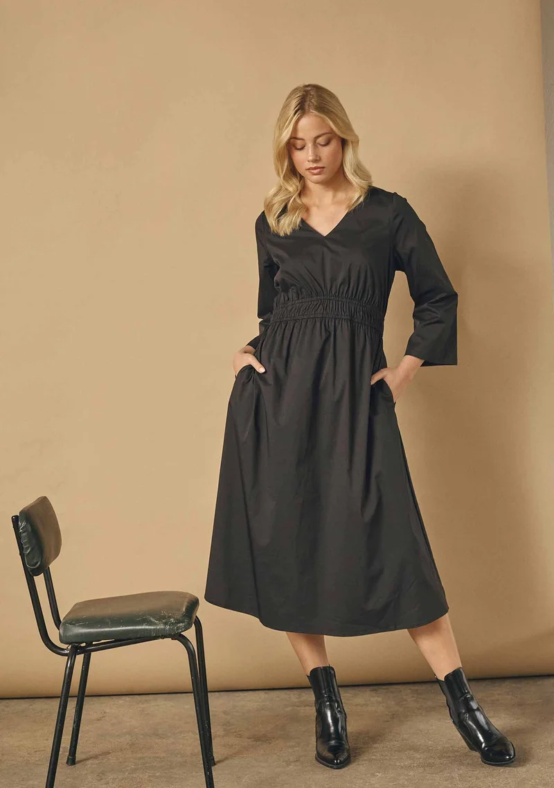 Sigga Sleeve Dress - Black
