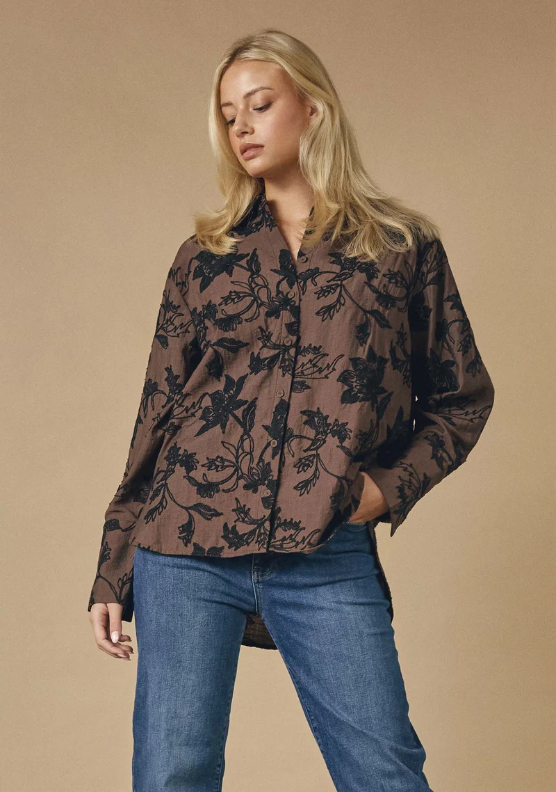 Nimi Shirt - Dark brown