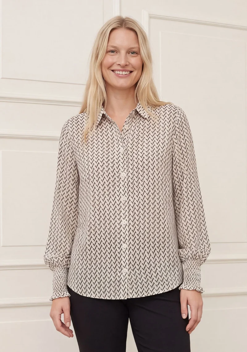 Vibse Shirt - Black Zig Zag