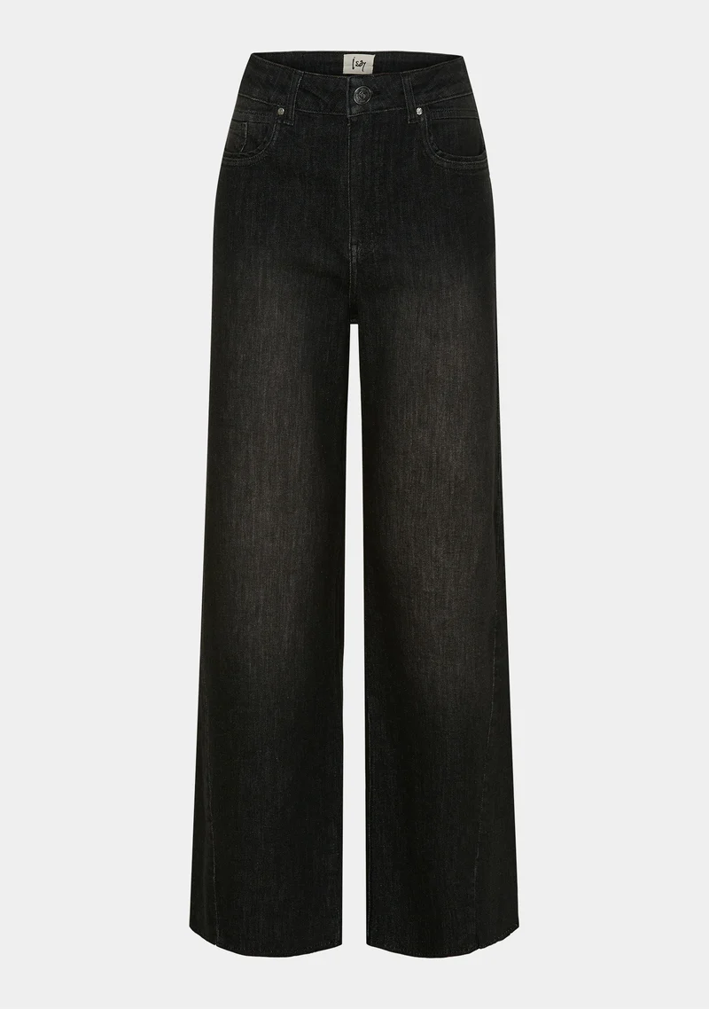 Como Wide Jeans - Washed Grey