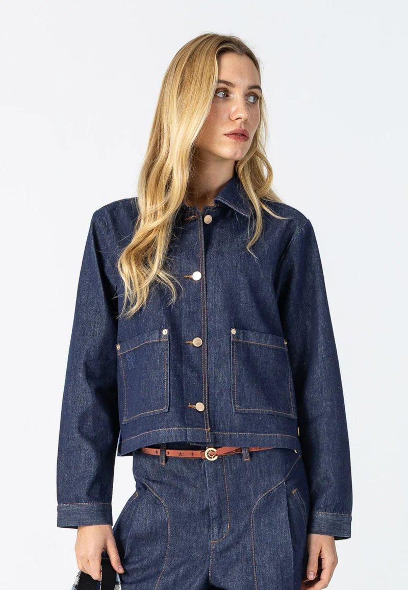 Jeansjacka - Dark Blue Denim
