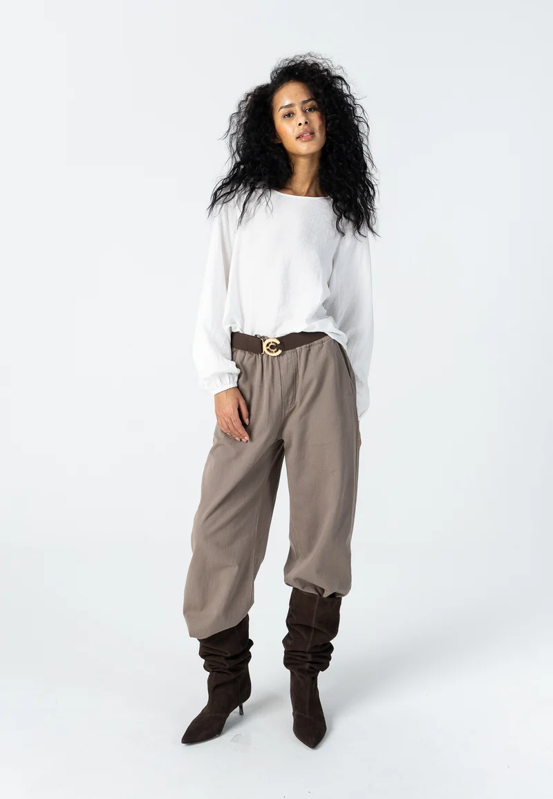 Elenora denimbyxor - Sille passform - Moon rock