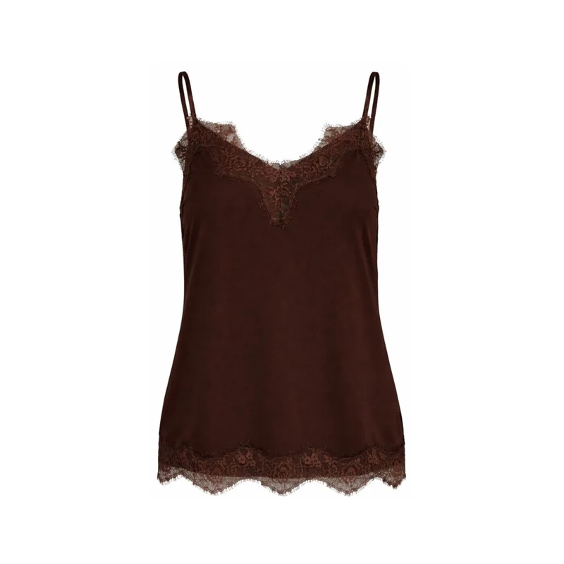 ROSIE lace top - Chocolate brown