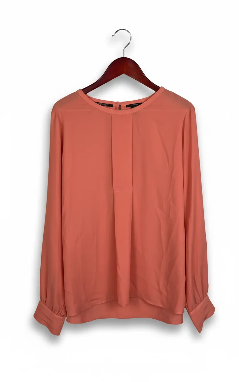 Scotch & Soda korallfärgad blus med långa ärmar