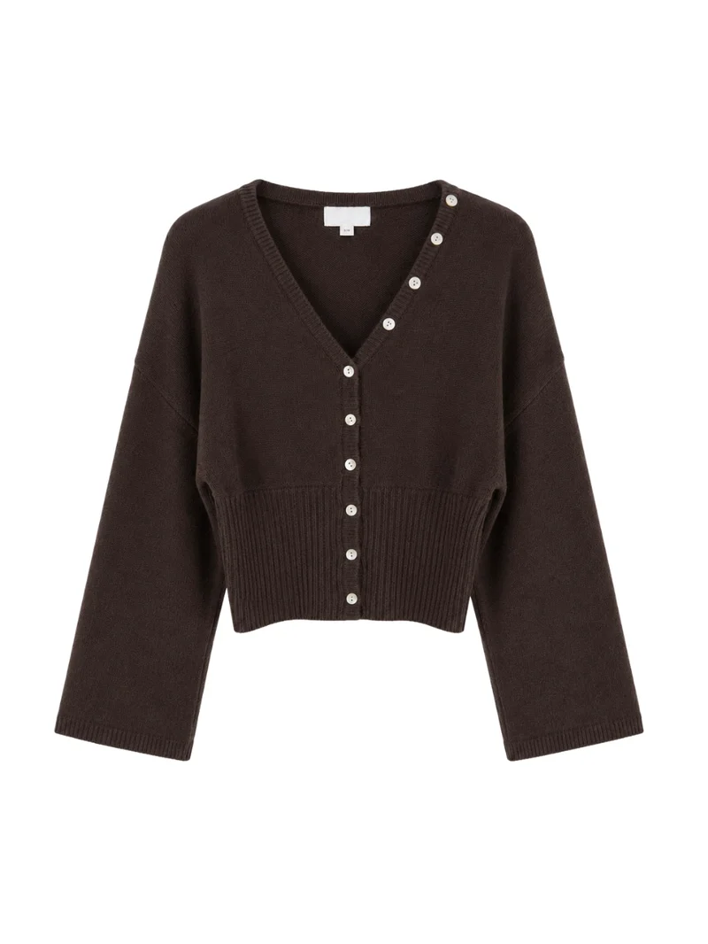 Arabella cardigan mørkebrun