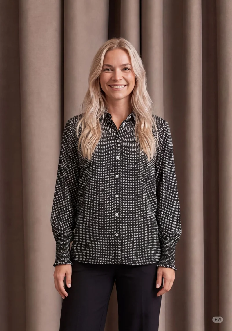 Gyta Smock Blouse - Petite Print