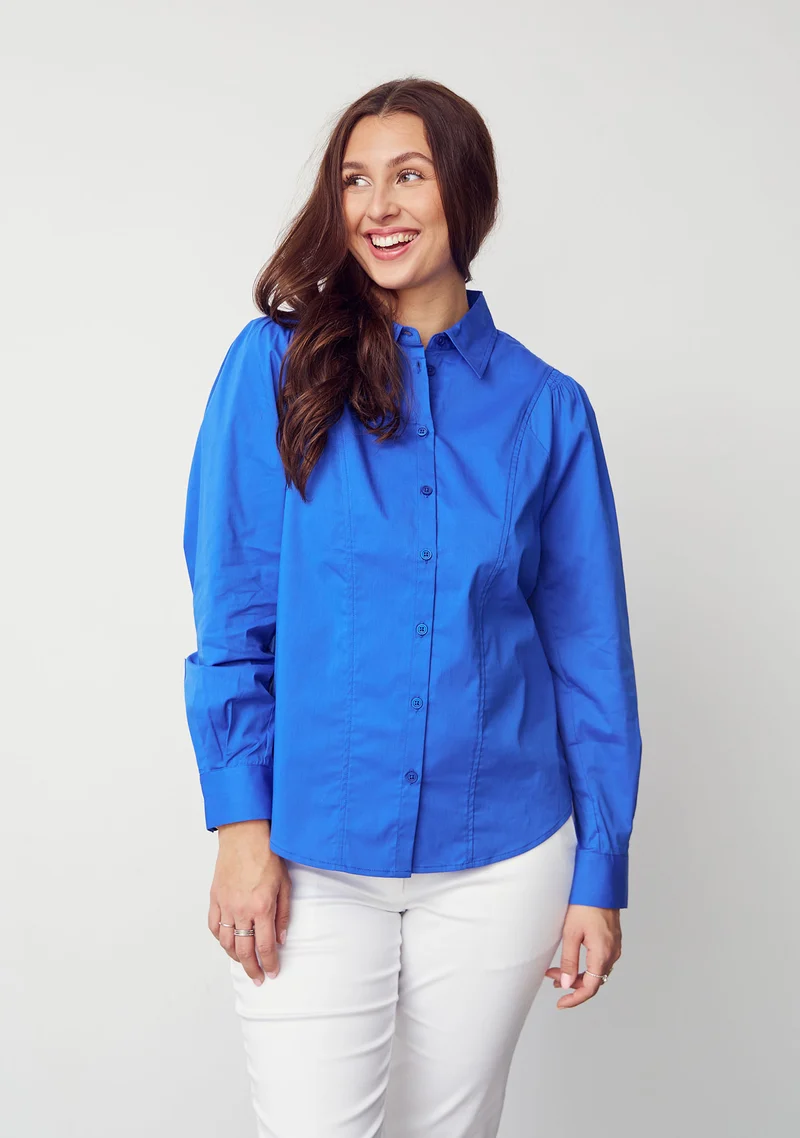 Sigga l/s Shirt - Jeans blue