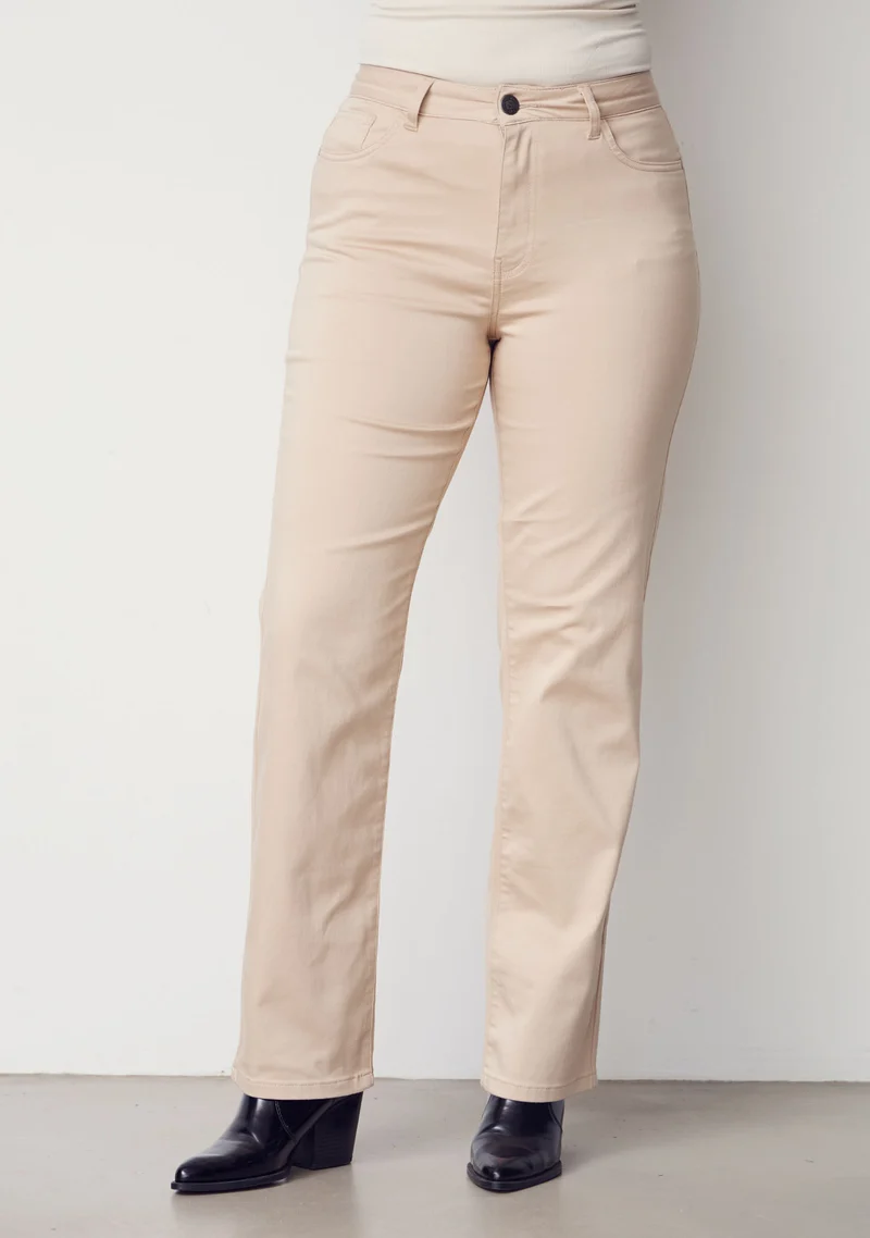 Isay Long Straight Pant - Sand