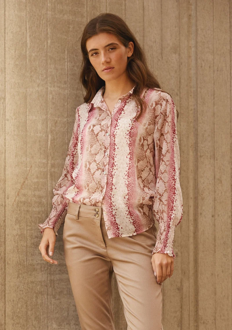 Vibse Shirt - Rose Snake