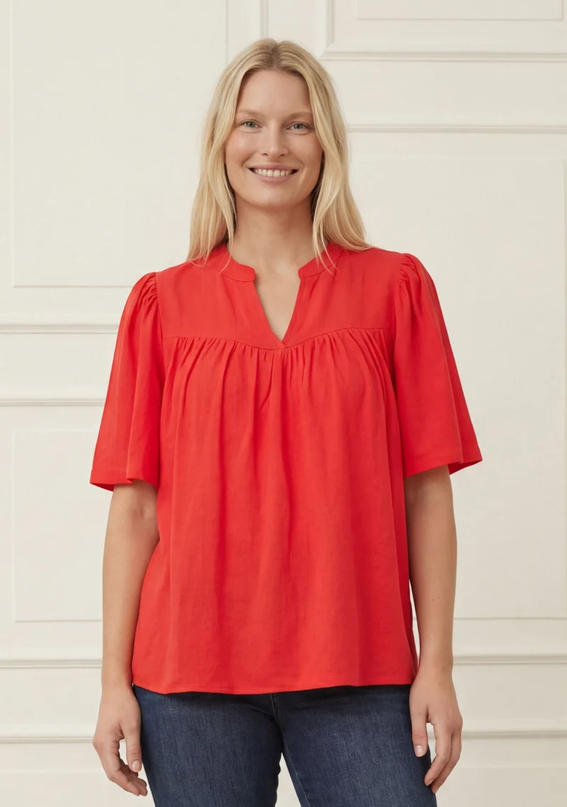 Pearl Blouse - Raspberry