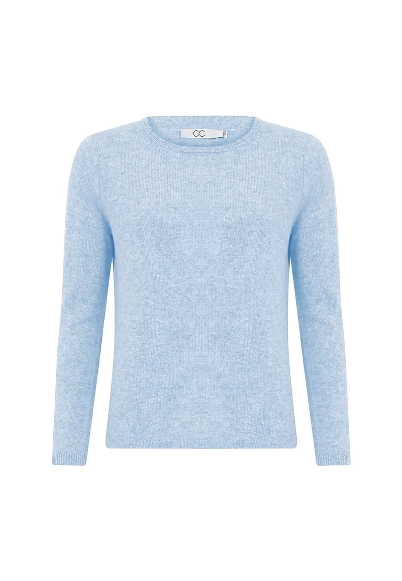 CASHMERE PULLOVER - Powder blue