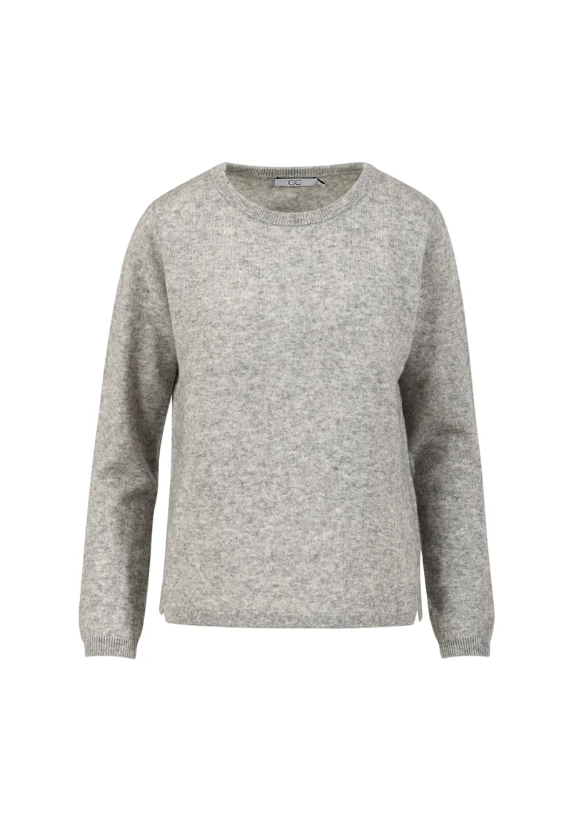 CASHMERE PULLOVER - Light grey melange