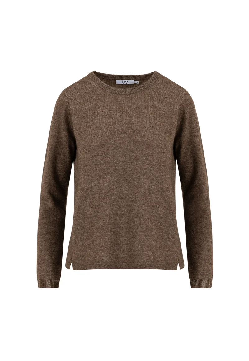 CASHMERE PULLOVER - Beach brown