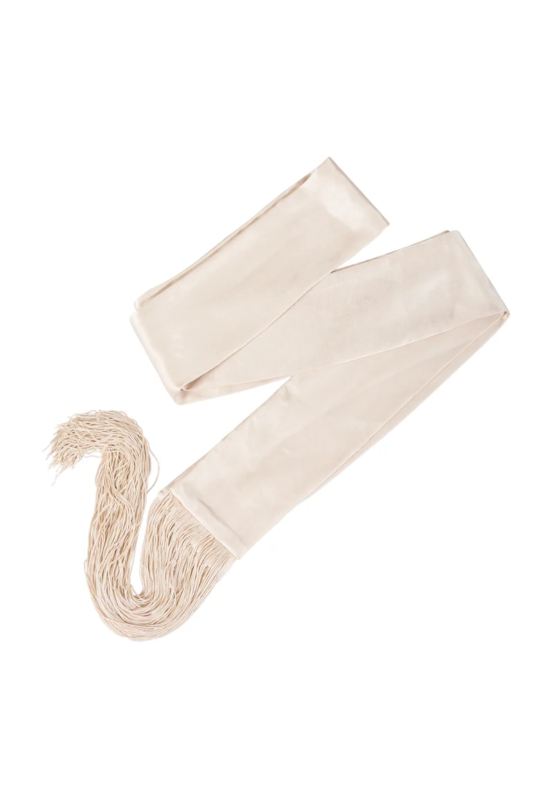 Skyler fringe scarf - Creme