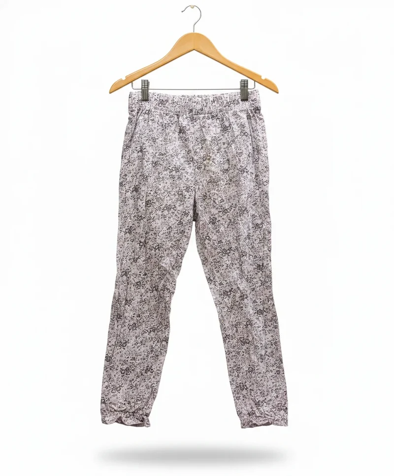 Barnleggings med blommönster i bomull