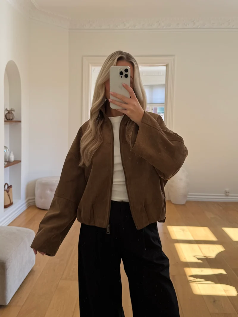 Selina jakke brun