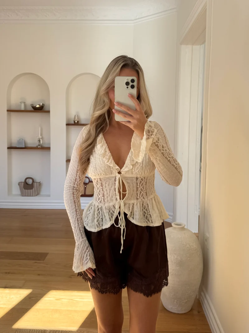 Vilja bluse creme
