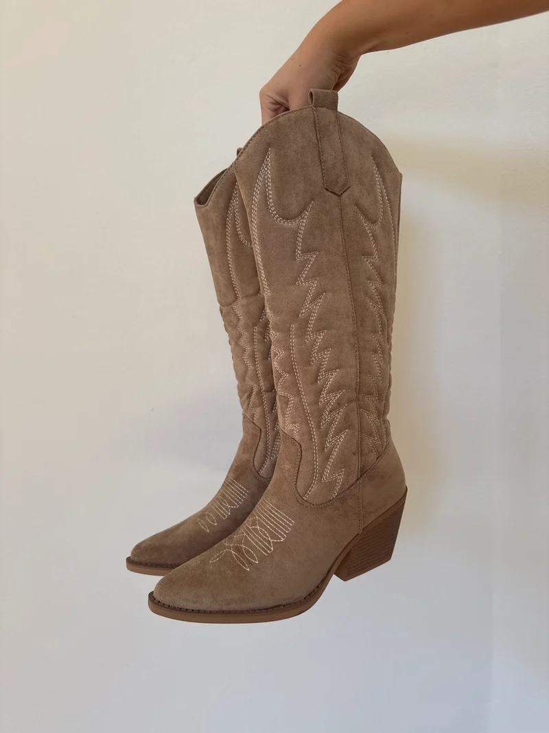 Elma cowboy støvler lysebrun
