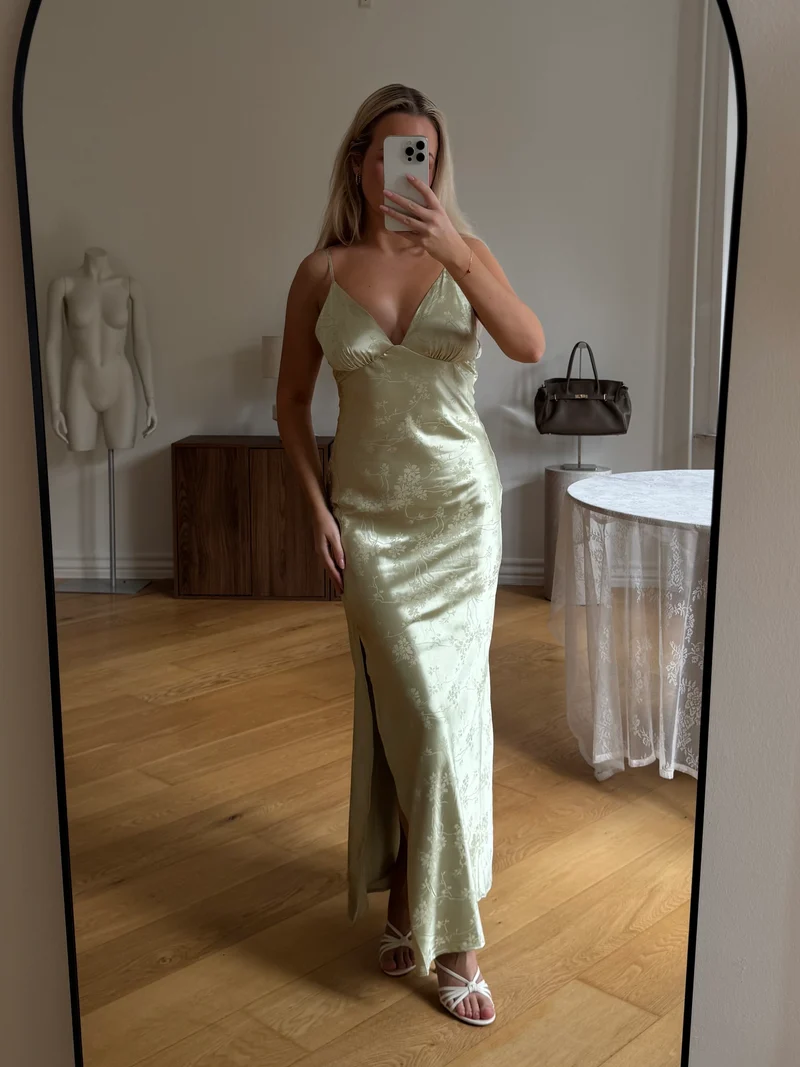 Camilla kjole pastelgrøn