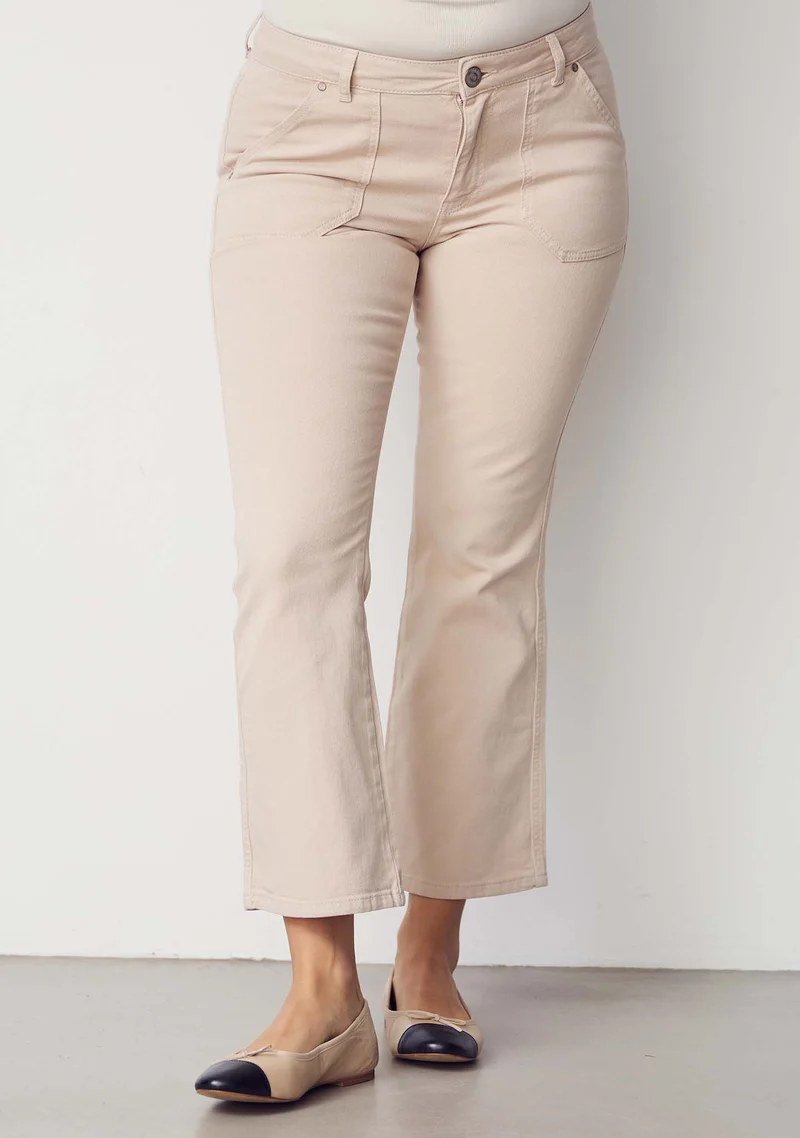 Como Twill Flare Pant - Dark Sand