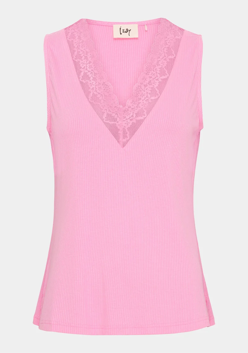 Dee V-Neck Top - Hot pink