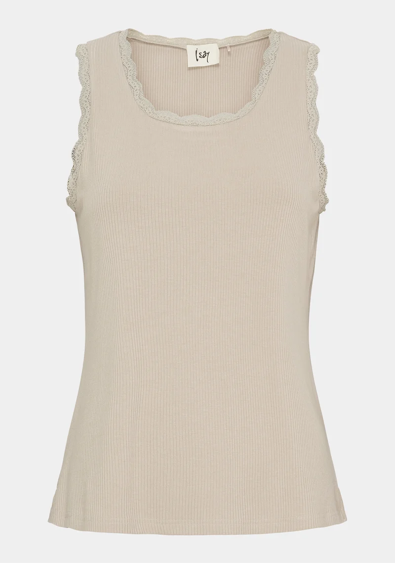 Dee O-Neck Top - Sand