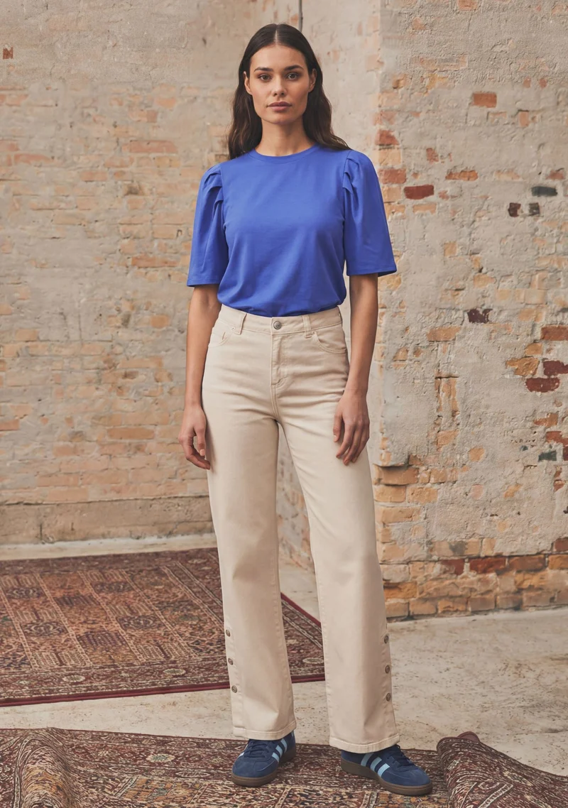 Como Twill Button Pant - Desert