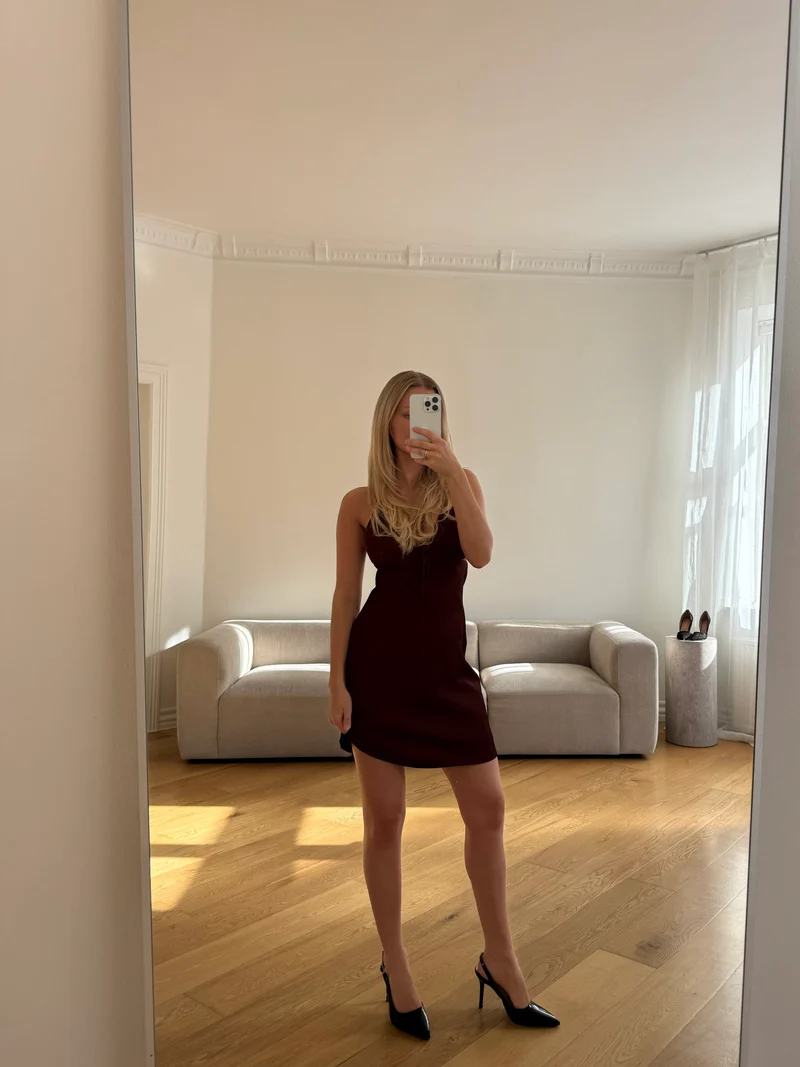 Elma kjole bordeaux