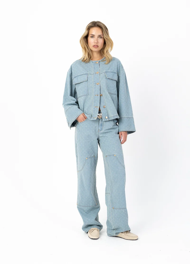 JEANS IN DOT DENIM - PETRA FIT - Dot denim